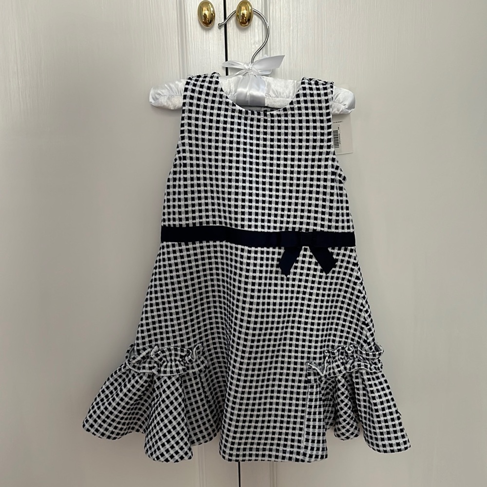 Janie and Jack checked Knit Dress